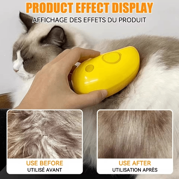 Steam Brush for Dogs and Cats Hair Remover