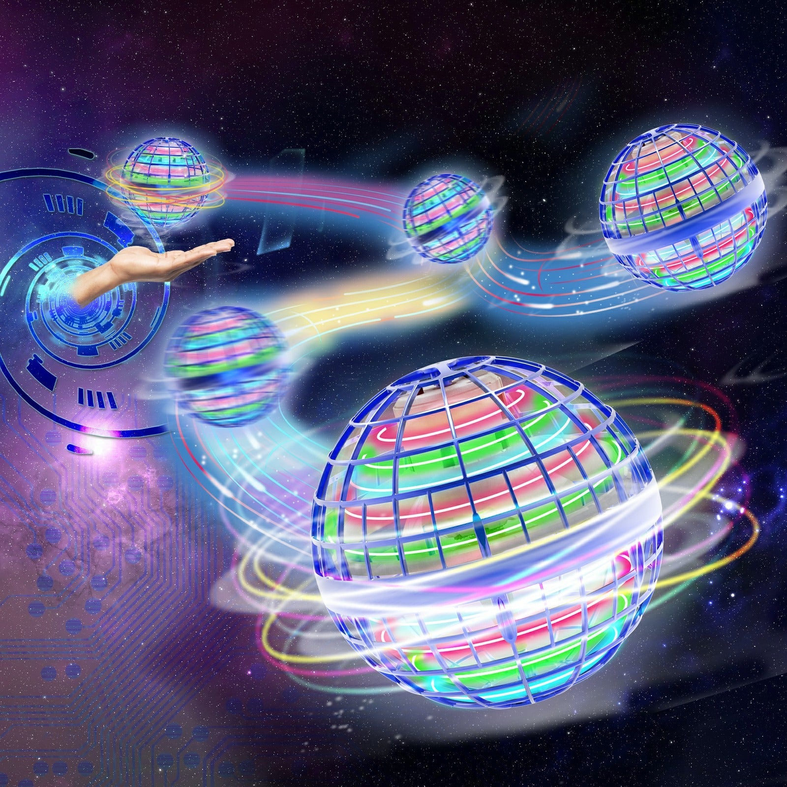 LED Flying Magic Sphere