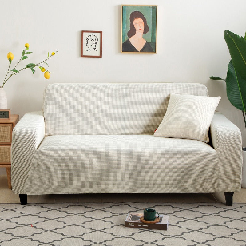 Cotton and Linen Stretch Sofa Cover