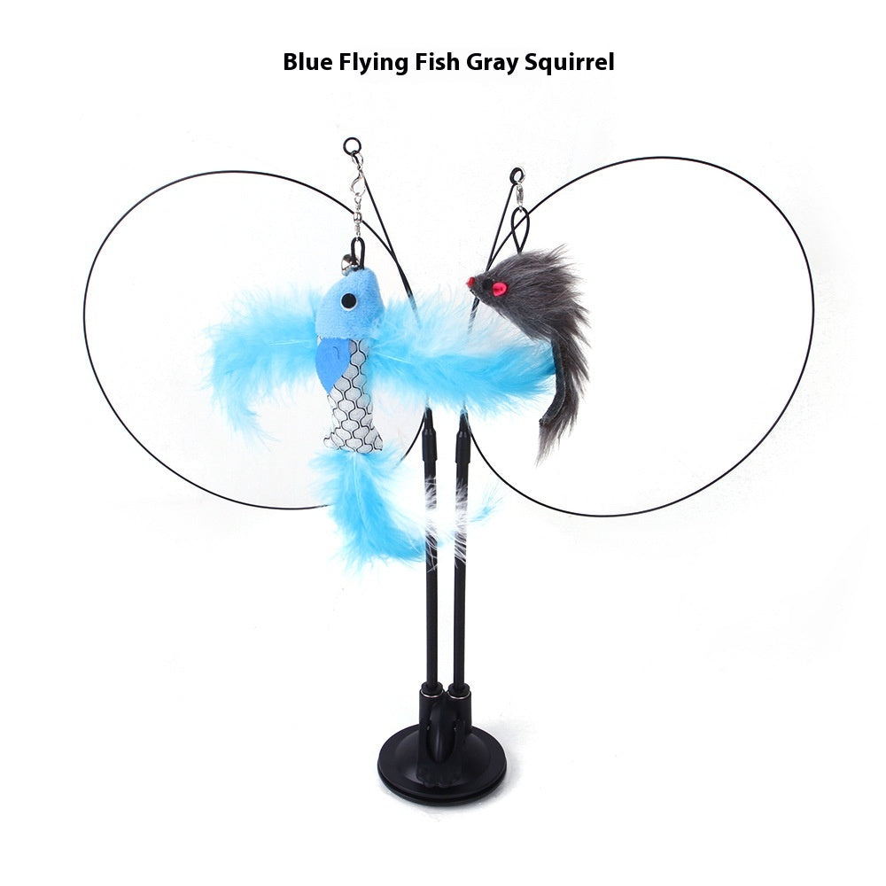 Interactive Cat Toy with Suction Cup