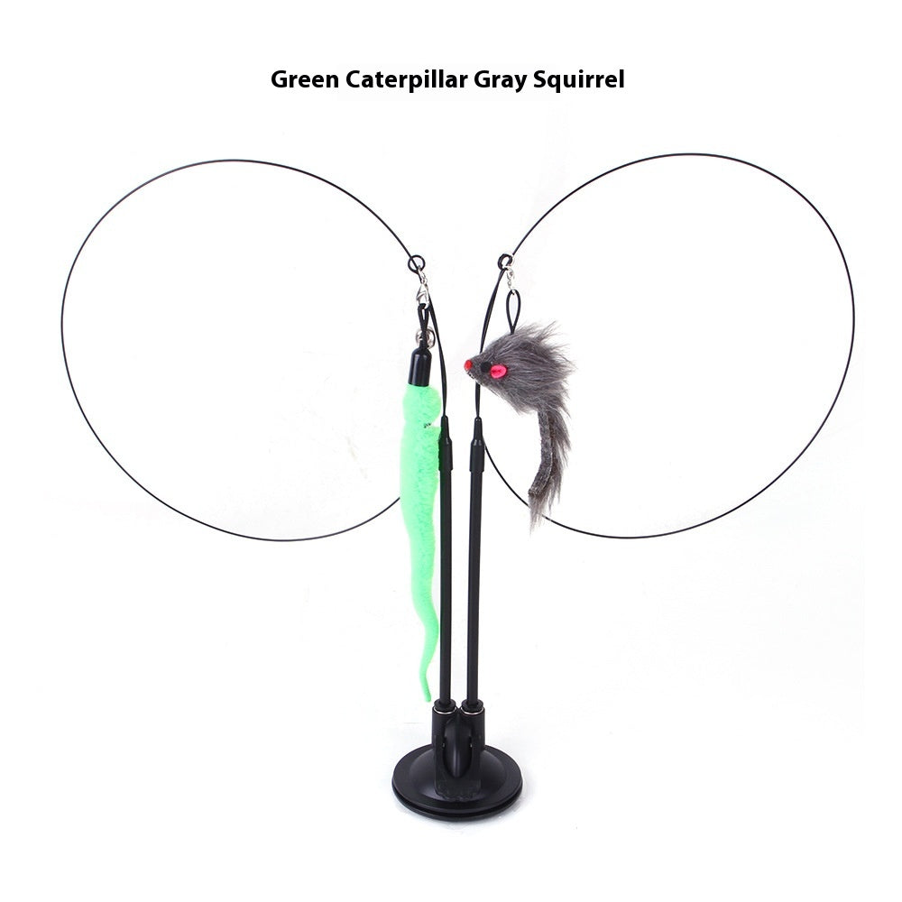 Interactive Cat Toy with Suction Cup