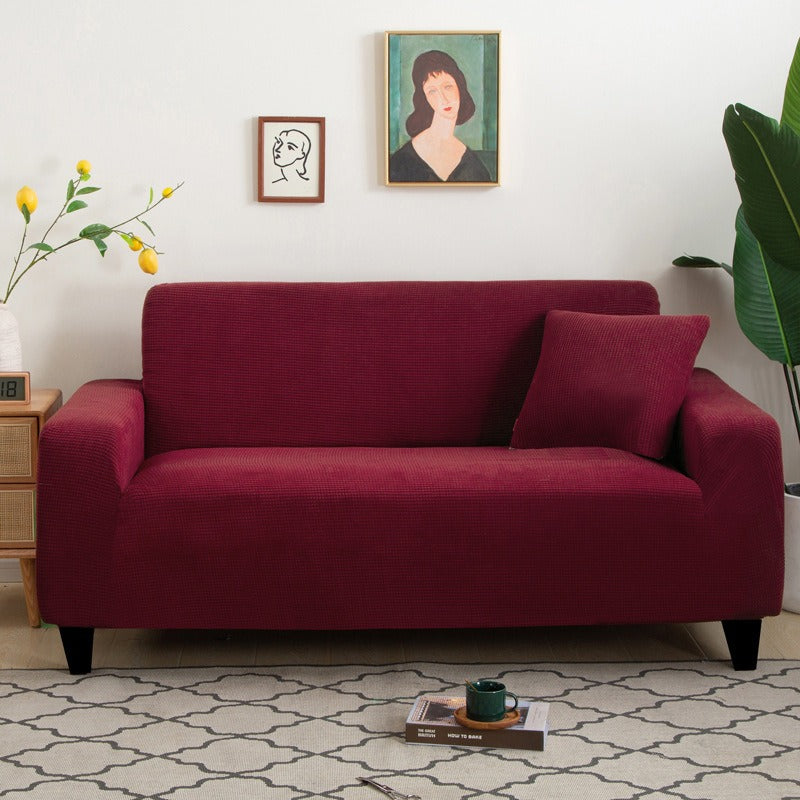 Cotton and Linen Stretch Sofa Cover