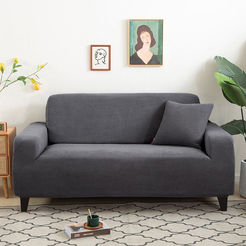 Cotton and Linen Stretch Sofa Cover