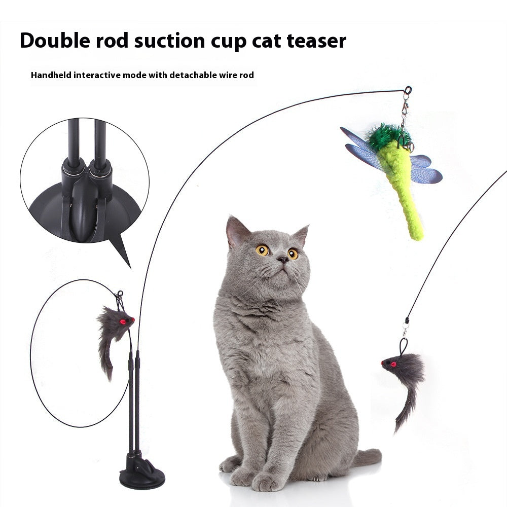 Interactive Cat Toy with Suction Cup