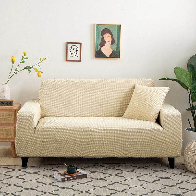 Cotton and Linen Stretch Sofa Cover